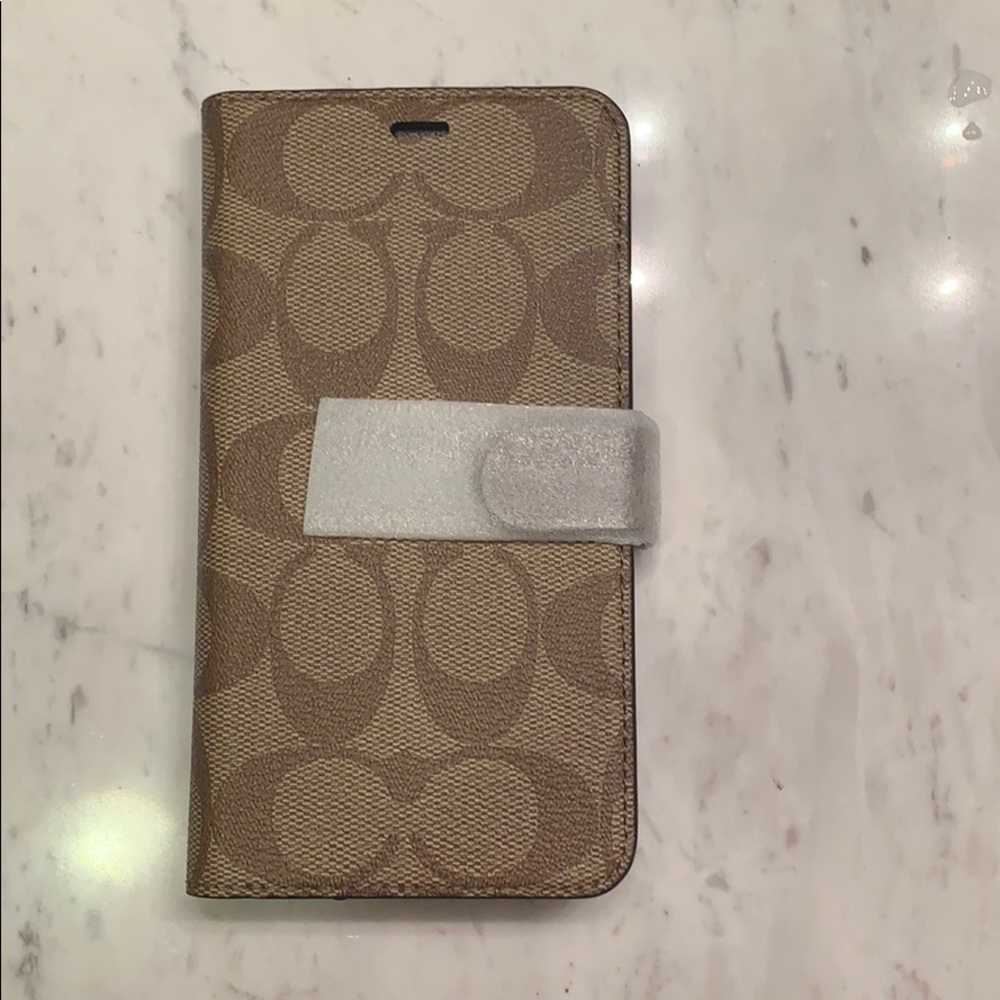 NWT iPhone XR Coach Folio Case